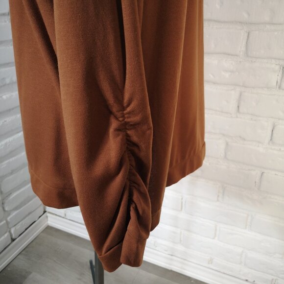 The Original Muk Luks Ladies Size 1X Copper Color Fleece Lined Sweat Top - Picture 8 of 11